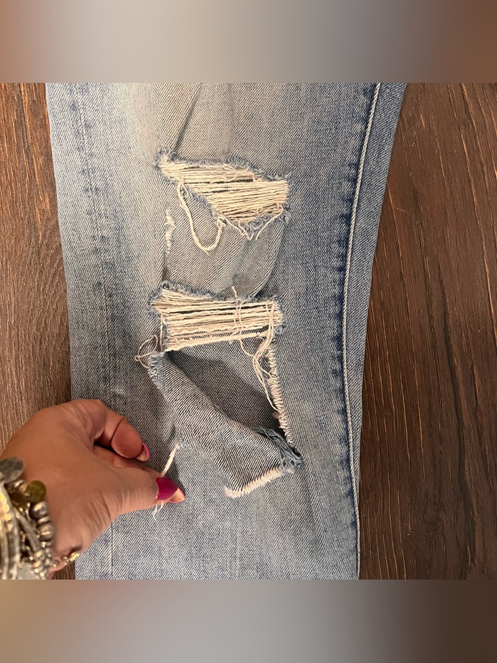 Mother Denim - The Scrapper Ankle Jeans in Wicked Wild Calling SZ 27 - Picture 7 of 10